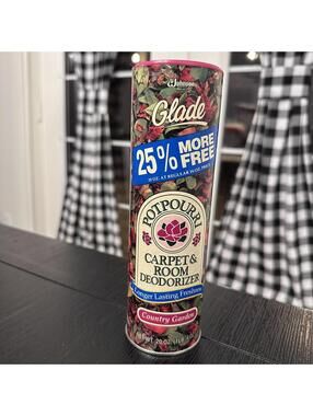 Vintage Glade Potpourri Country Garden Carpet Room Deodorizer 1991 Factory Seal